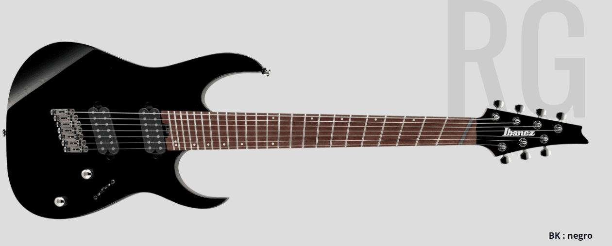 Guitarra Electrica Ibanez RGMS7-BK 7 CUERDAS