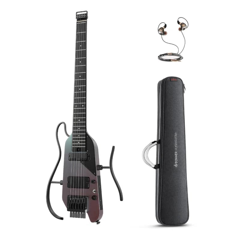 Guitarra Electrica Donner EC7484 Hush-X Pro Midnight Glow 2
