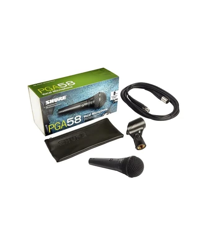 MIC VOCAL SHURE PGA58-XLR DINÁMICO CARDIOIDE 1