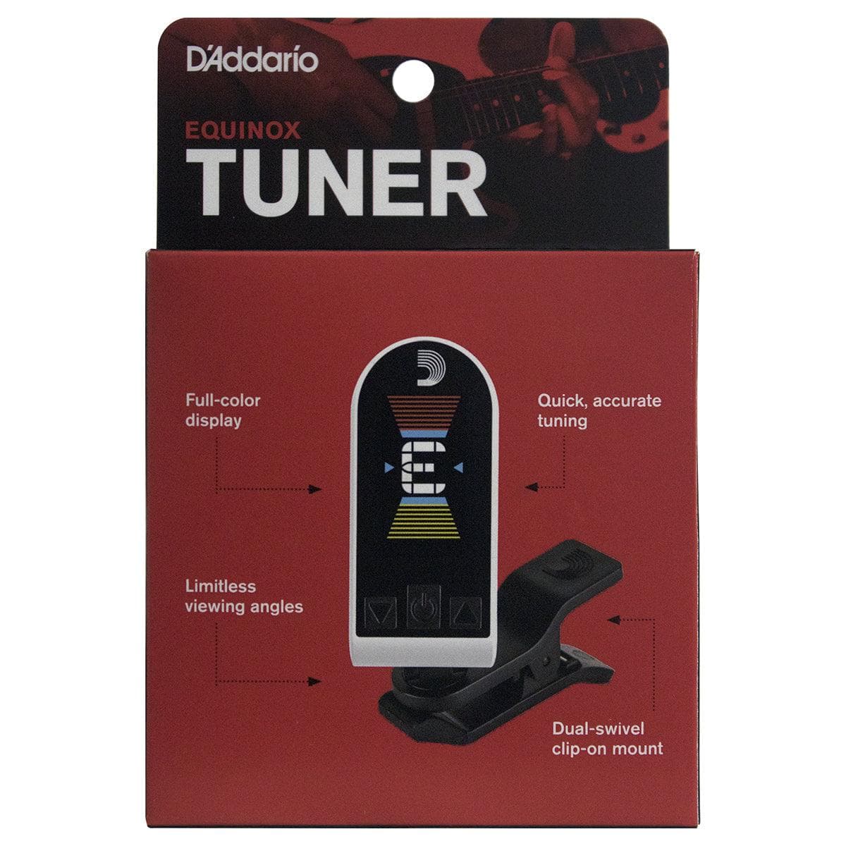 Afinador D'addario Pw-ct-18wb Cromatico Tipo Pinza 3