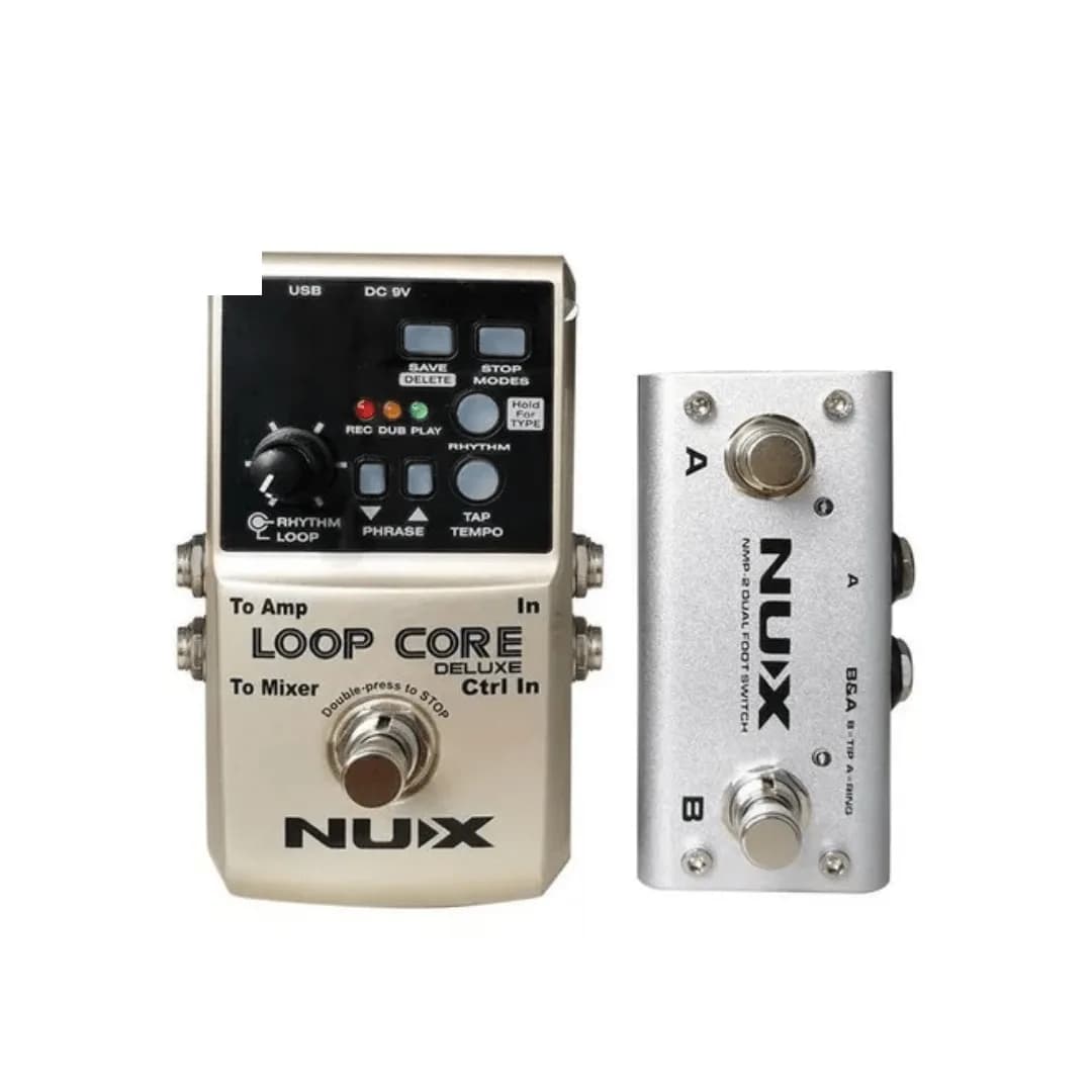 PEDAL NUX EFECTO LOOP CORE DELUXE SILVER