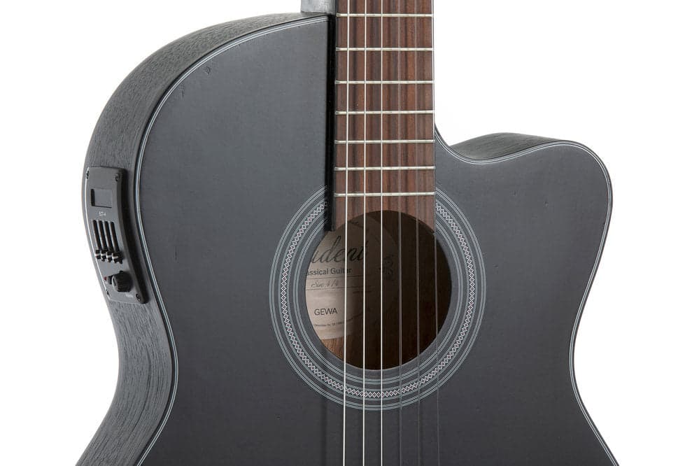 Guitarra Electroacustica Gewa Vg500166 Negra Nylon 5