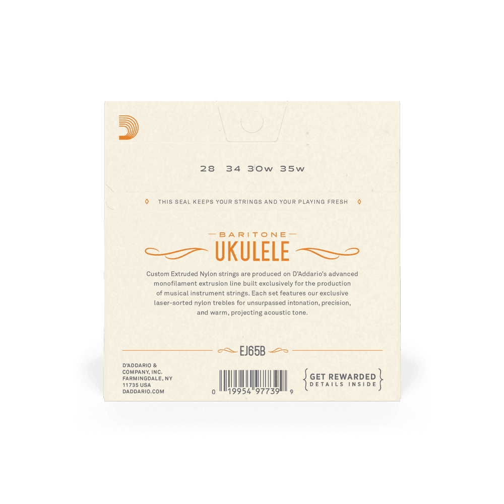 Encordado D Addario Ukulele Ej65b Baritono 2
