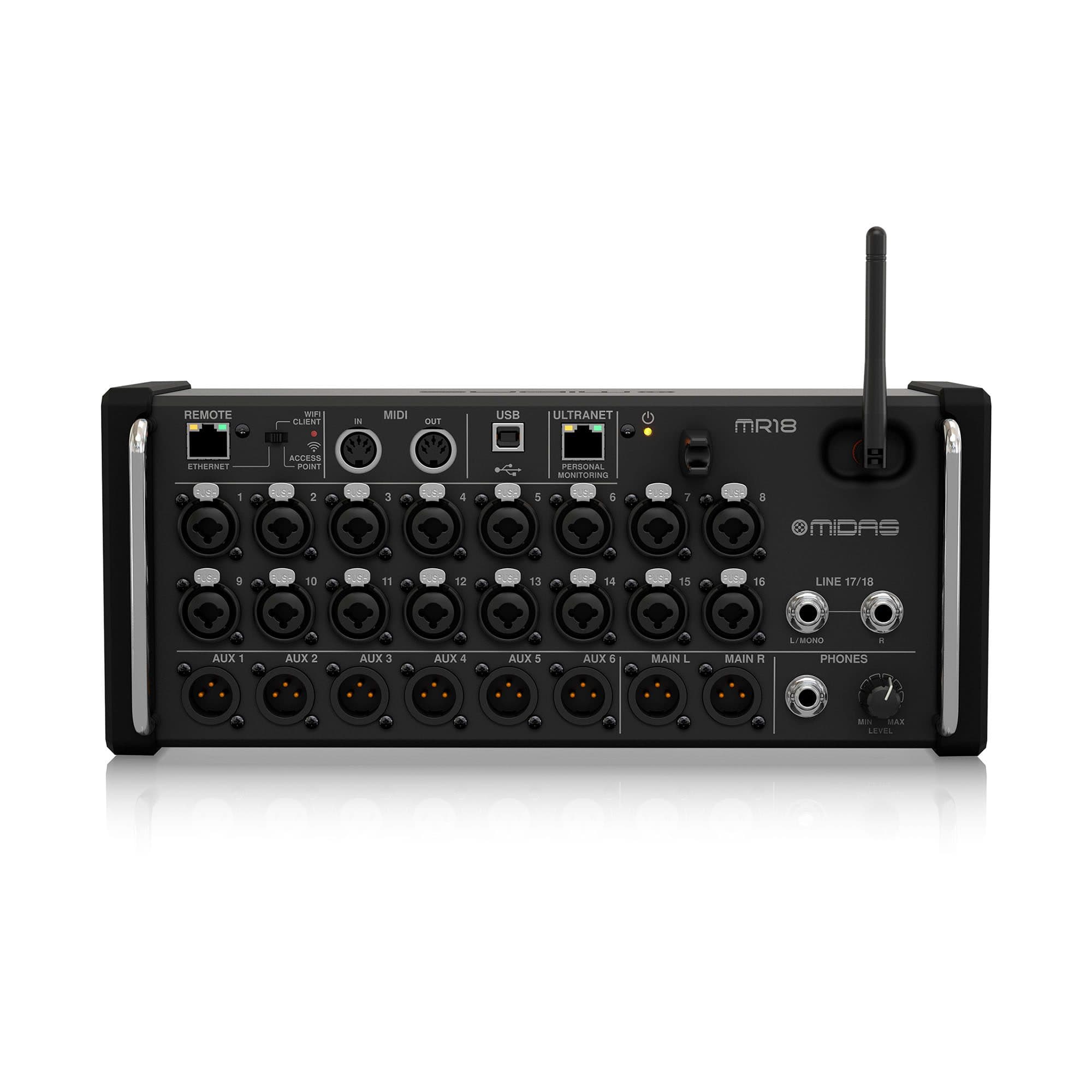 Mezclador MR18 MIDAS digital 18 canales