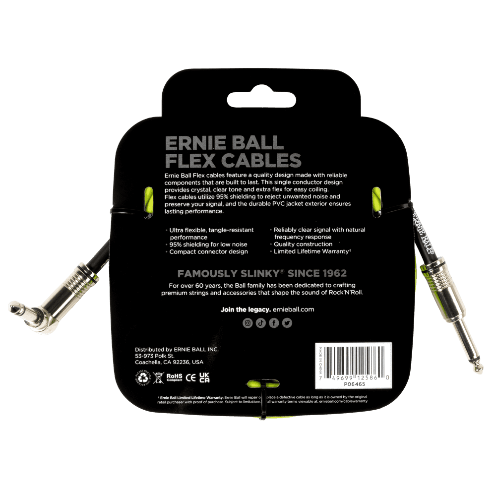 Cable Ernie Ball 0ft P06465 Verde 2
