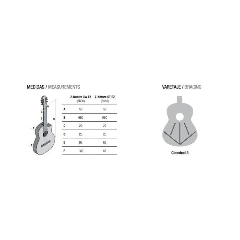 Guitarra Electroacustica Alhambra Z-Nat Ct Ez/Estu Lona 6