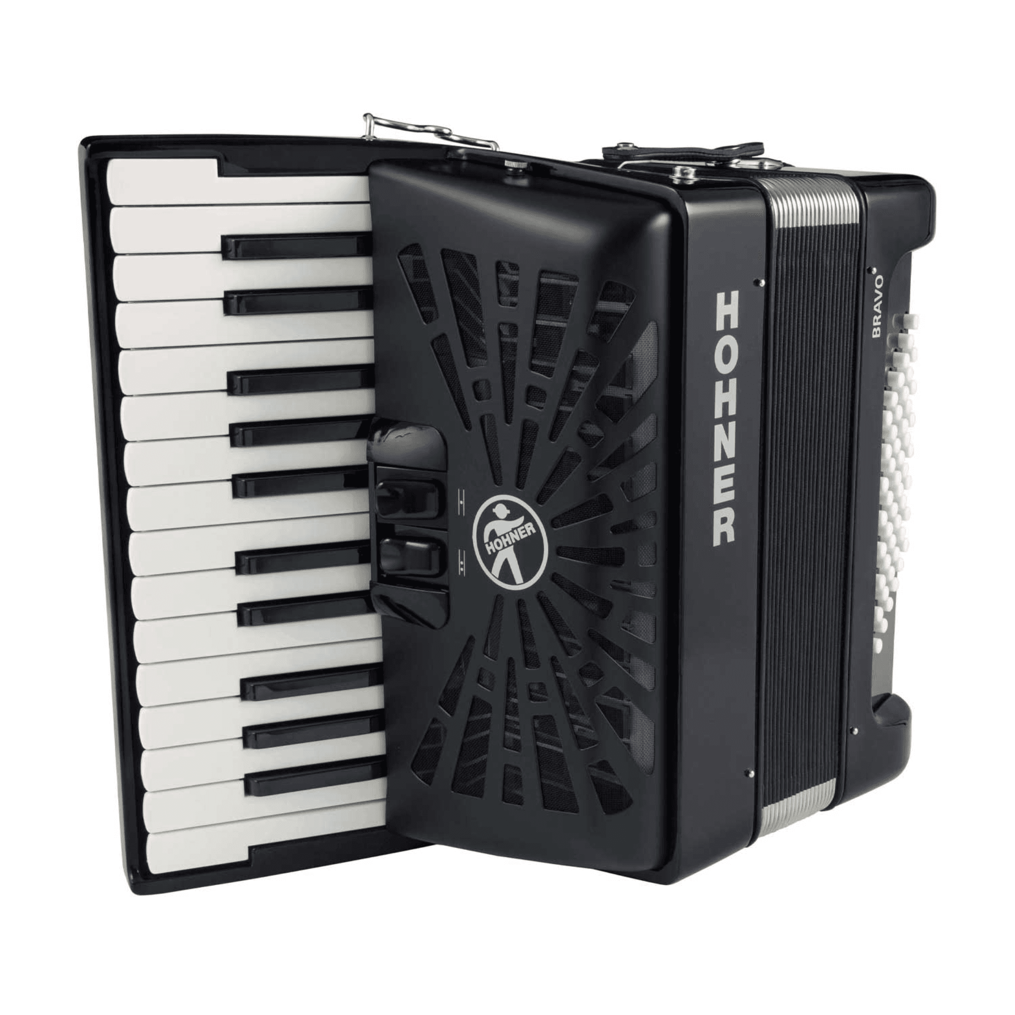ACORDEON HOHNER BRAVO II NEGRO 48 BAJOS 4