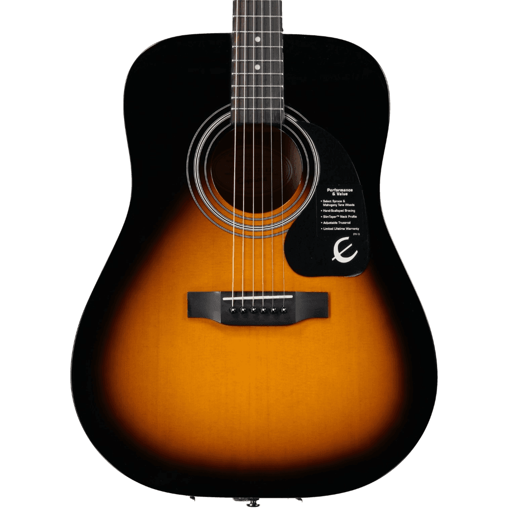 Guitarra Acustica Epiphone Ea10vsch1 Dr-100 Vint. Sunburst Ch Hdwe 2
