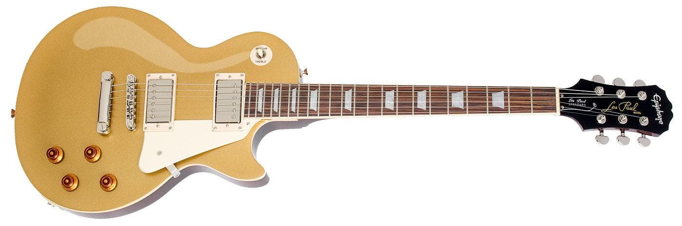 Guitarra Electrica Epiphone Les Paul Ens-Mgch1 Standard Met. Gld Ch Hdwe