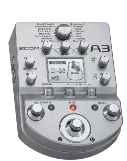 Procesador De Efectos Zoom A3gl Guitarra Acustica