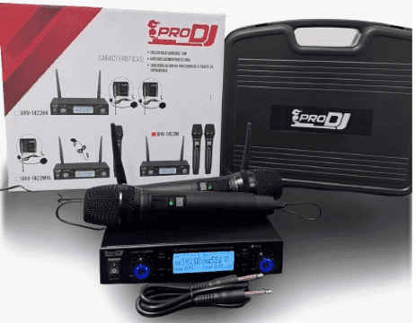 Sistema UHV-1422M PRO DJ micrófonos inalámbricos