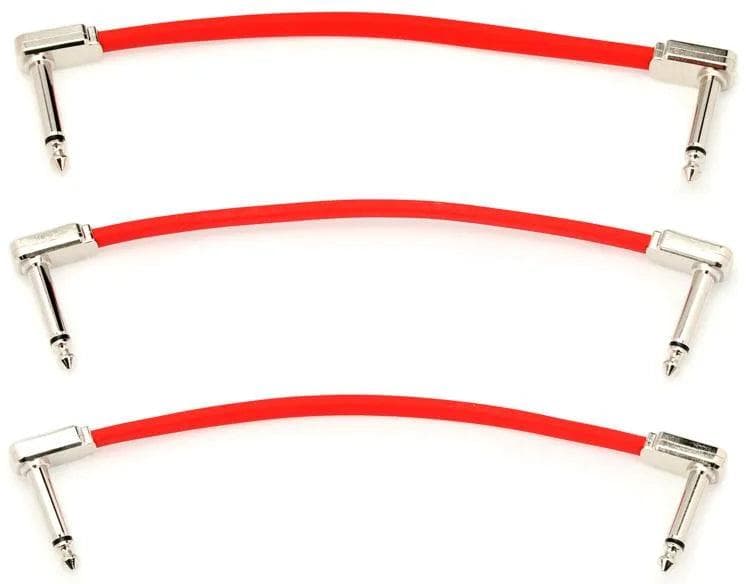 Cable Ernie Ball 6" P06402 X3 Rojo