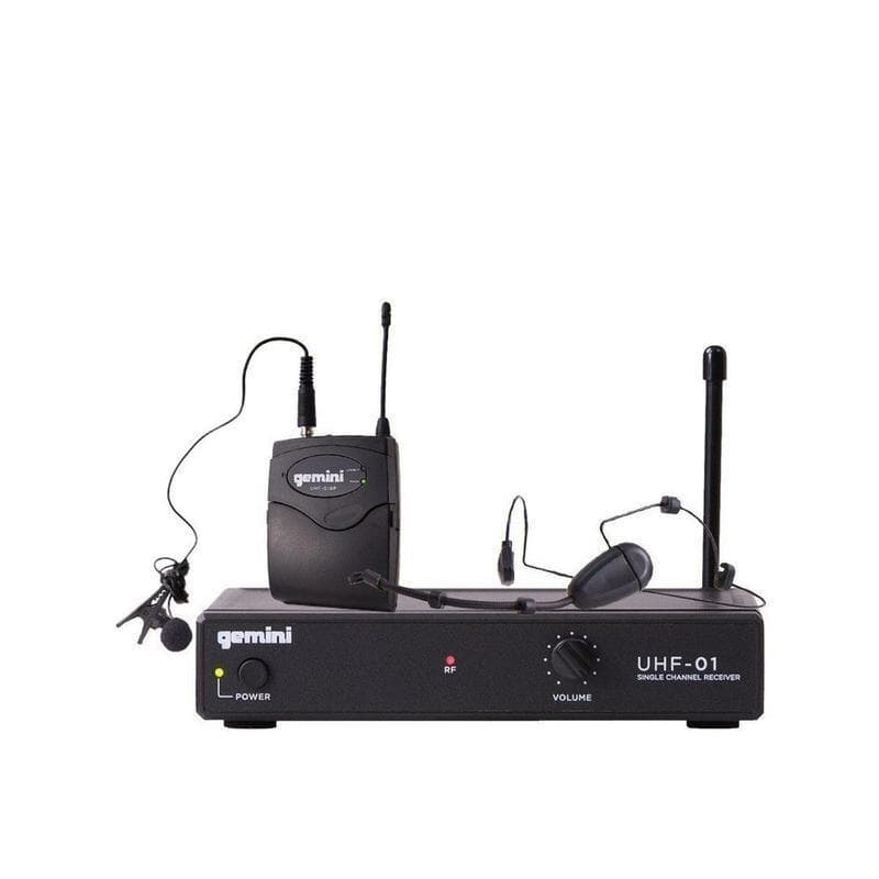 Microfono Gemini Uhf-01hl-f4 Inalambrico