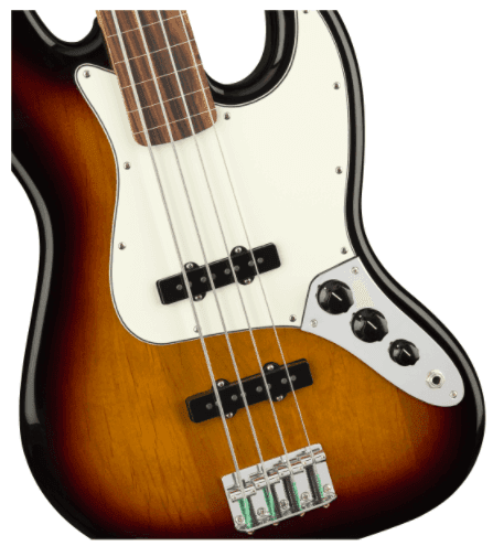Bajo Electrico Fender Player Jazz Bass® sin trastes, diapasón de Pau Ferro, Sunburst de 3 coloress 0149933500 Fretless 2