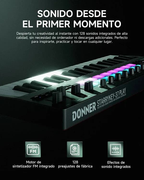 Controlador Donner EC7177 Starrykey-37 5