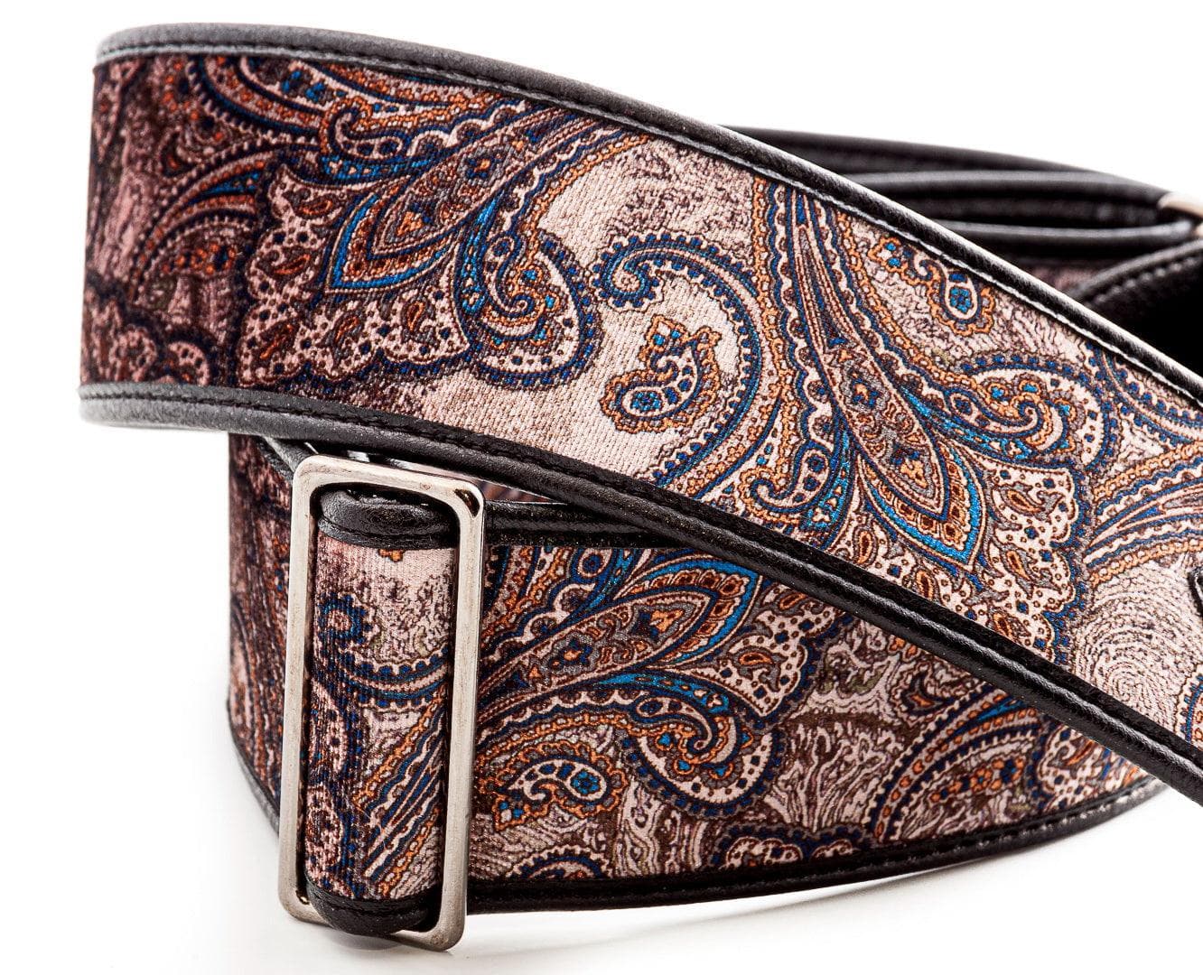 Correa Righton Guitarra y Bajo Paisley Velvet-60 Marrón 2