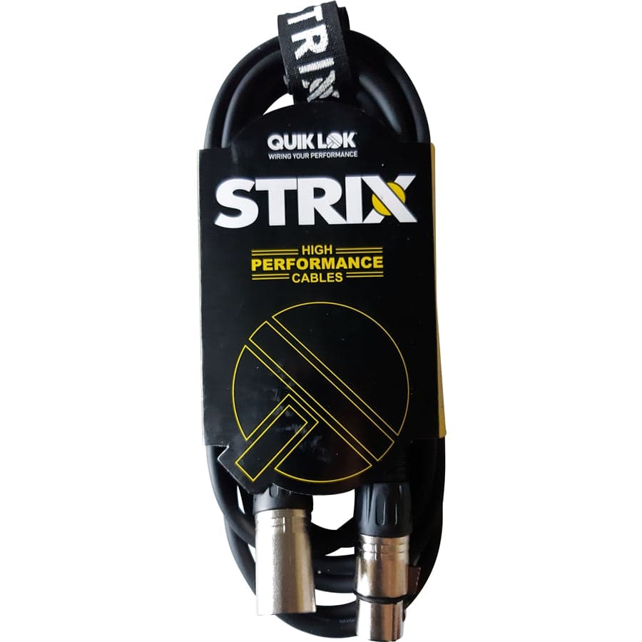 CABLE MICROFONO QUIKLOK MX775-3M STRIX XLRM