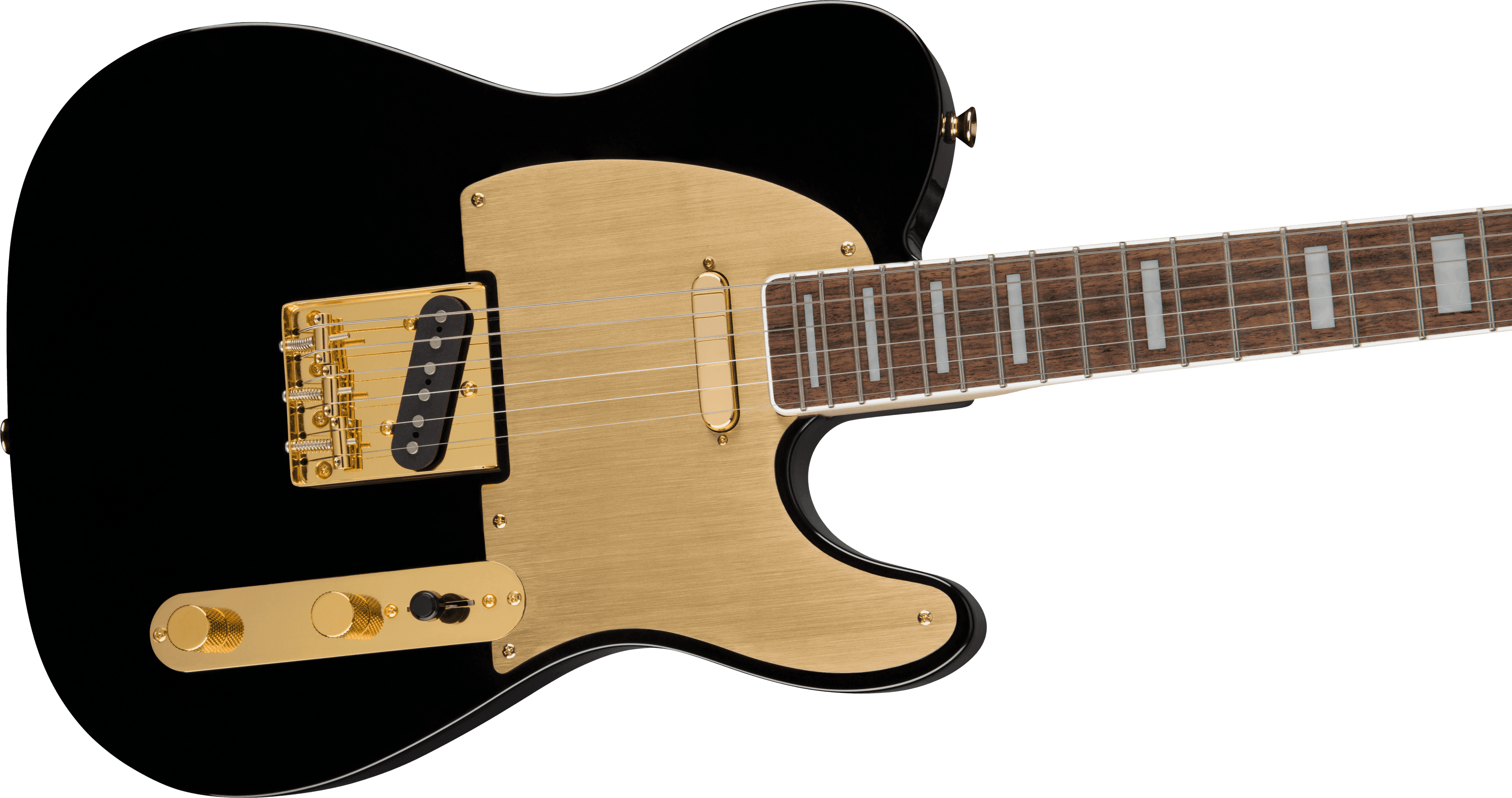 Guitarra Electrica Fender Squier 40th Anniversary Telecaster®, Gold Edition, diapasón de laurel, golpeador anodizado dorado, negro 0379400506 4
