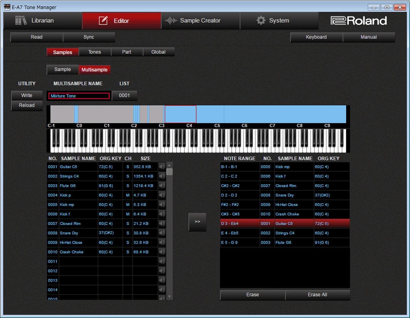 Sintetizador Roland E-a7 7
