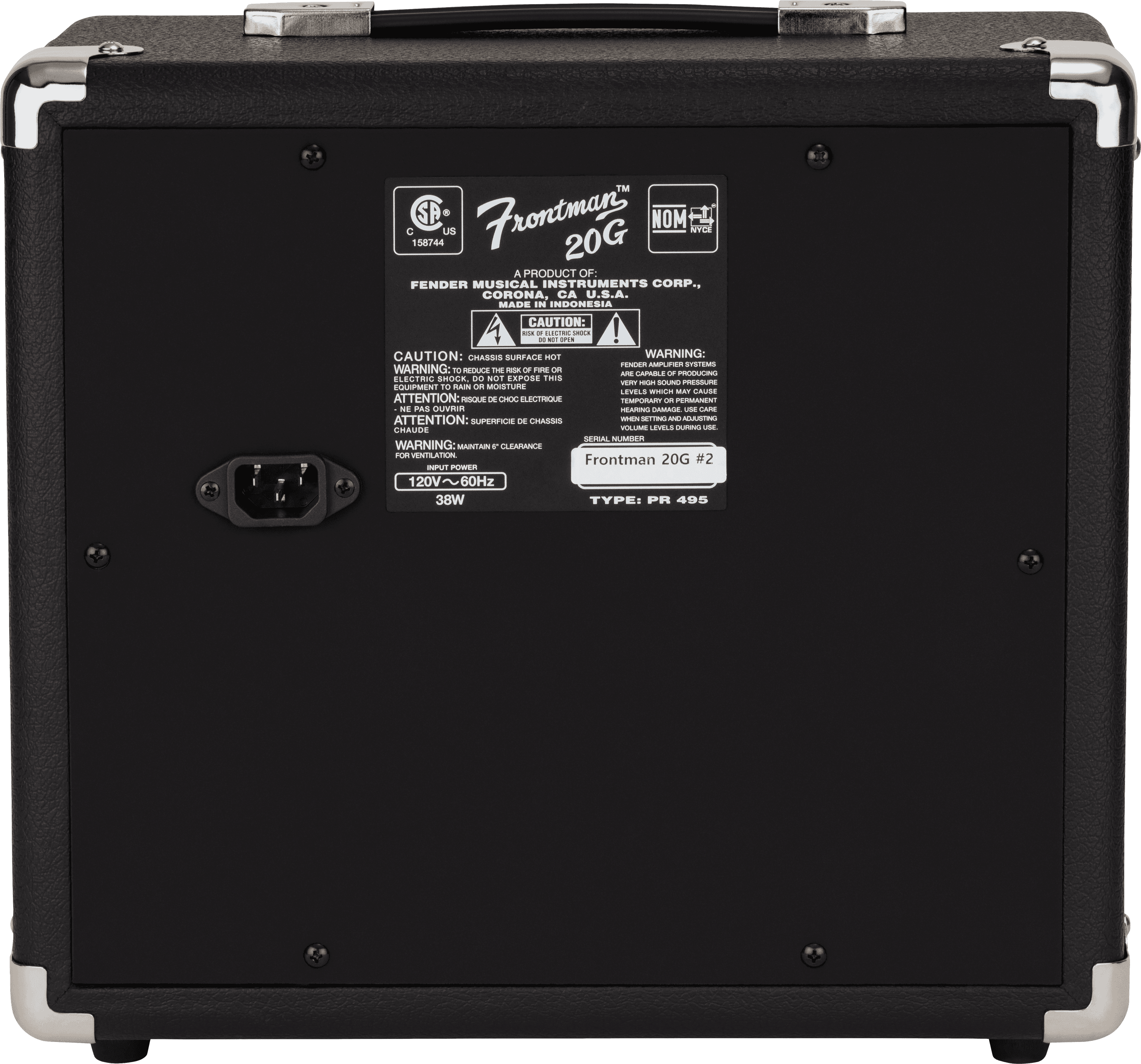Amplificador Fender Frontman 20g 2311500900 Ds Guitarra Electrica 2