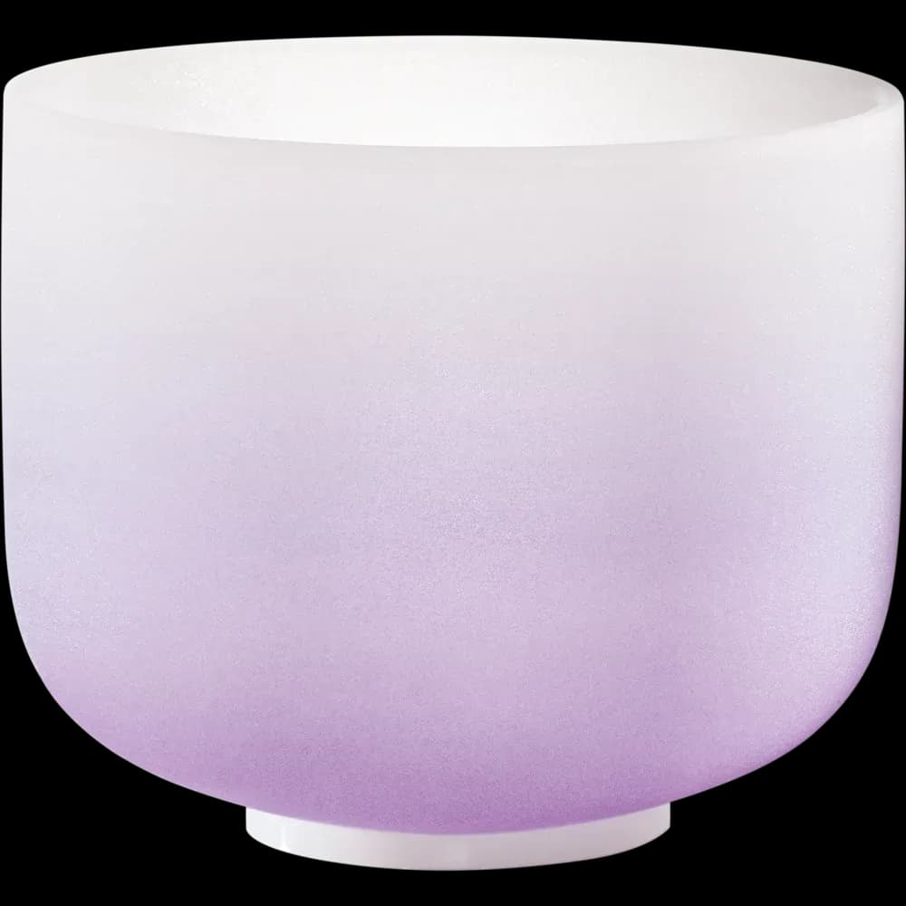CUENCO CRISTAL 8" FROSTED PÚRPURA B4 CHAKRA CORONA