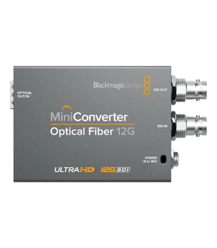 CONVERTIDOR BLACKMAGIC MINI CONVERTER - OPTICAL FIBER 12G 1