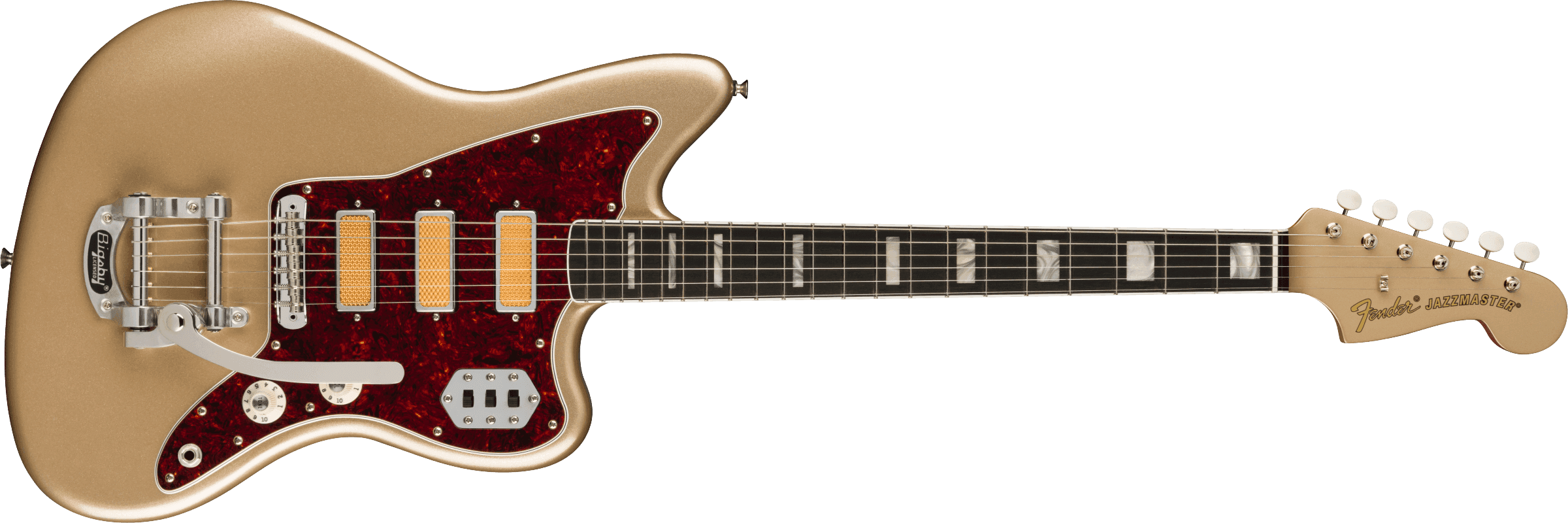 Guitarra Electrica Fender Jazzmaster Gold Foil Ebony Fingerboard, Shoreline Gold 0140701344