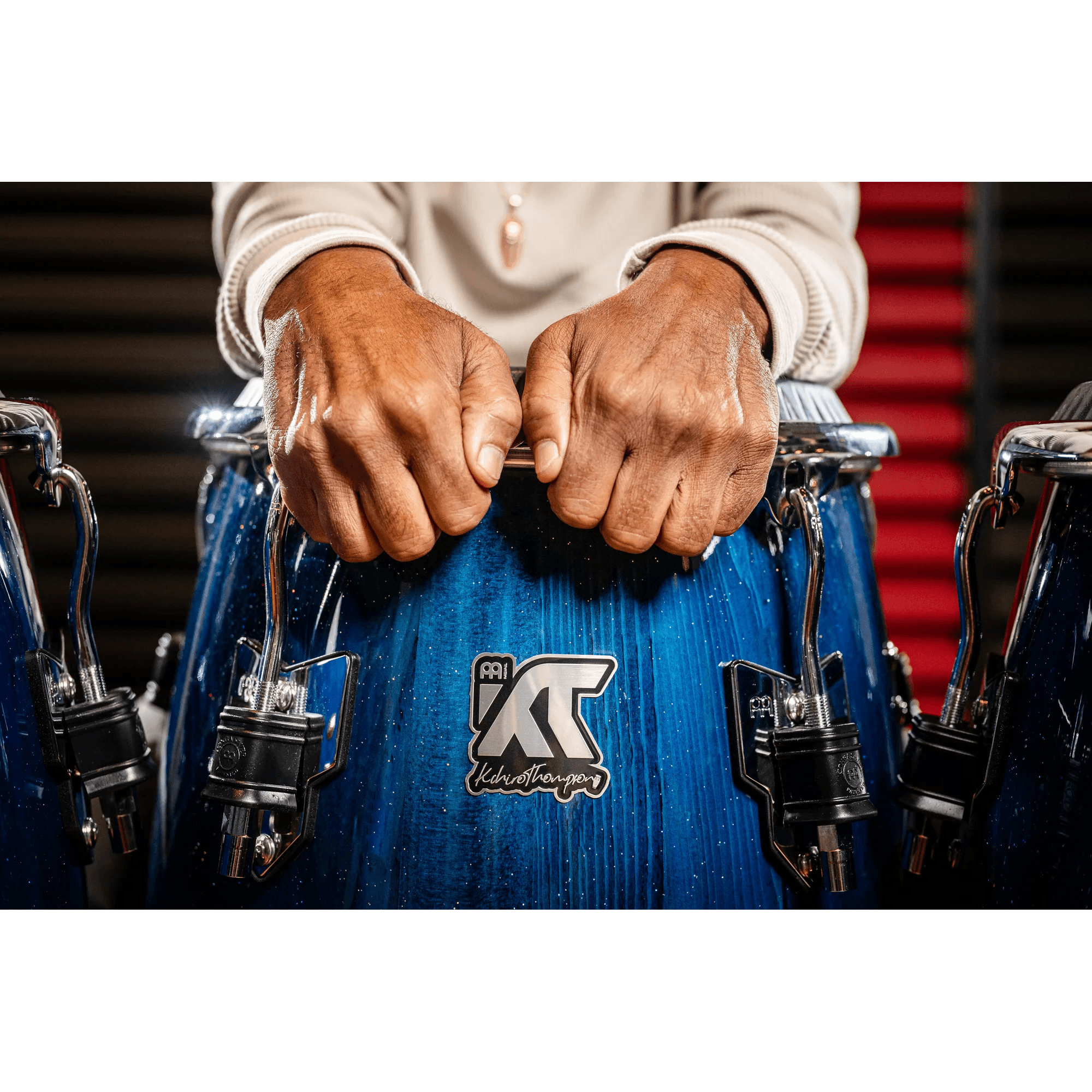 Tumbadora Meinl Wkt1212Bw 12 1/2 Kachiro Thompson Blue Wave 4