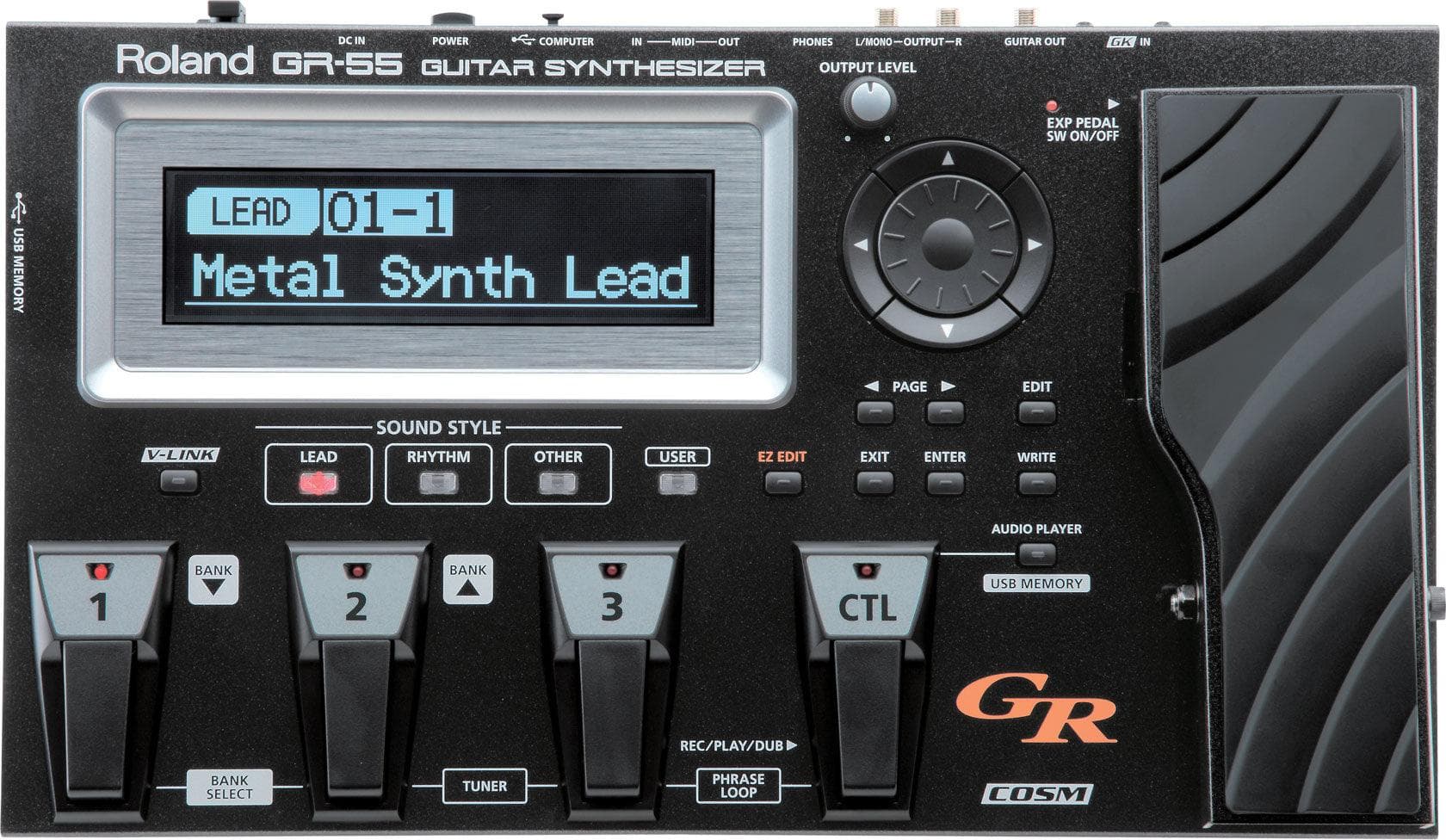 Pedal Sintetizador Roland Gr-55S-Bk 4