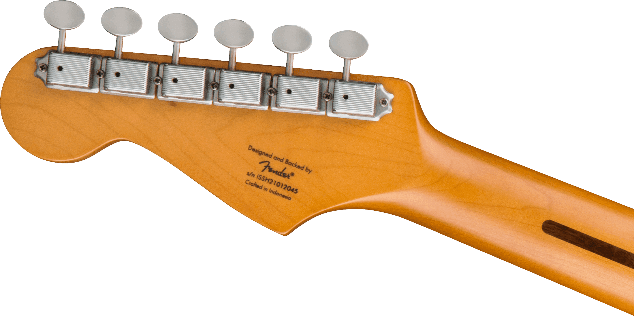 Guitarra Electrica Fender Squier 40th Anniversary Stratocaster®, Vintage Edition, diapasón de arce, golpeador anodizado dorado, azul sónico satinado0379510572 6
