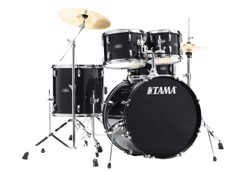 Bateria Tama Stagestar St52h5c-bns Negra+bases+silla Y Platillos
