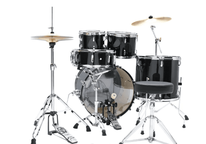 Bateria Tama Stagestar St52h5c-bns Negra+bases+silla Y Platillos 2