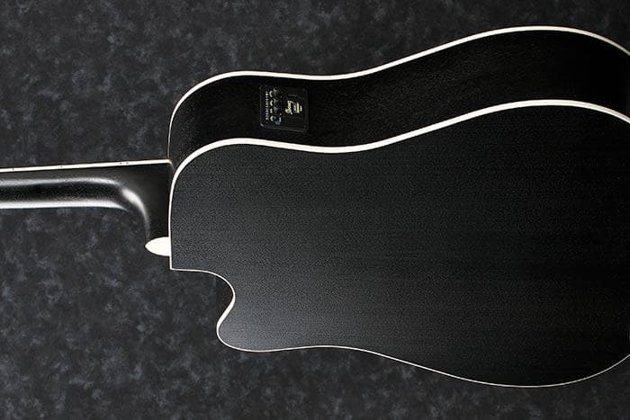 Guitarra Electroacustica Ibanez Art Wood Aw84ce-weathered Black Open Pore 3