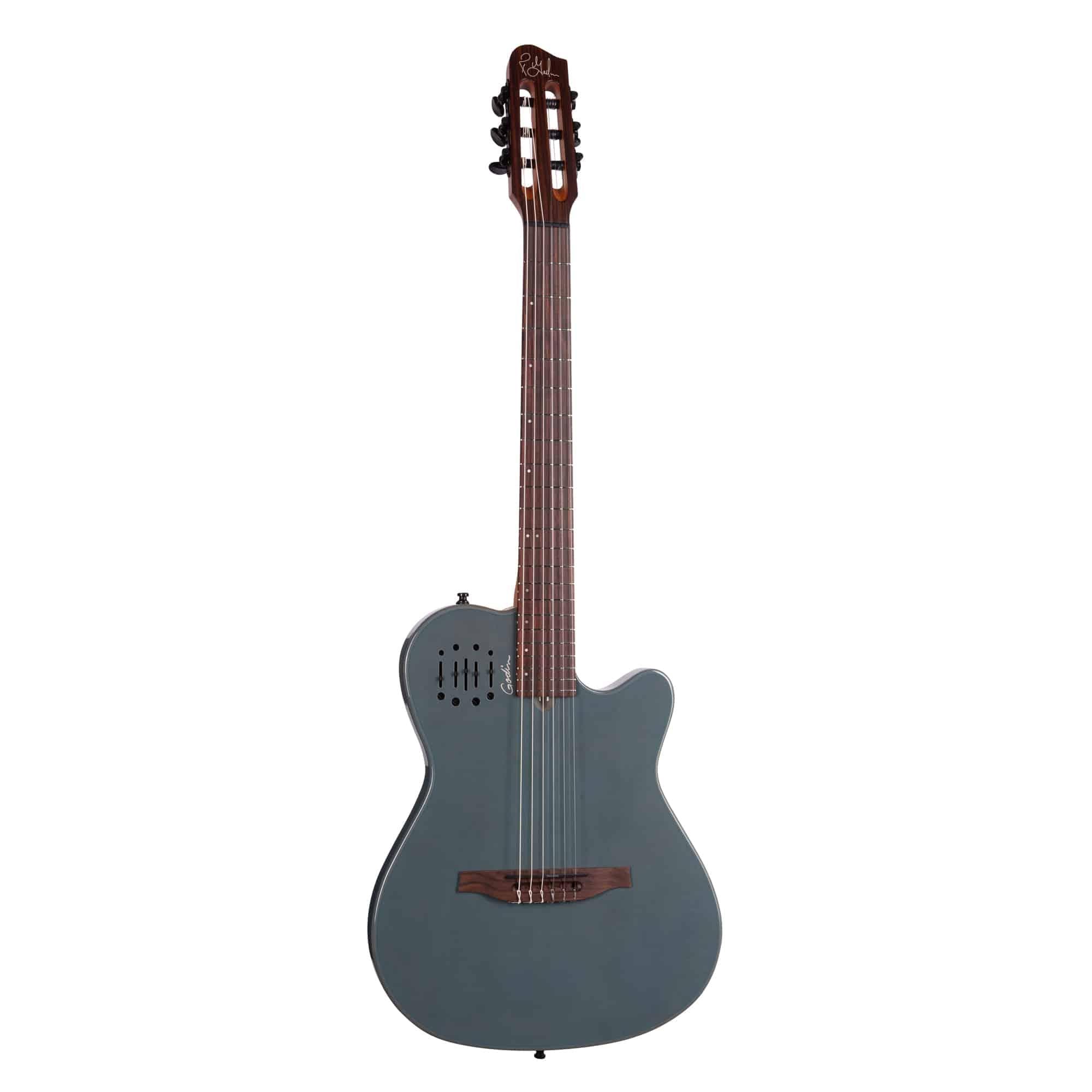 Guitarra Electroacustica Godin Multiac Arctik Blue 052387 Con Estuche 3