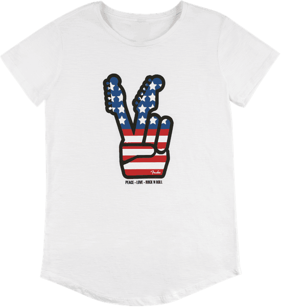 Camiseta Fender® Peace Sign Para Mujer (S)
