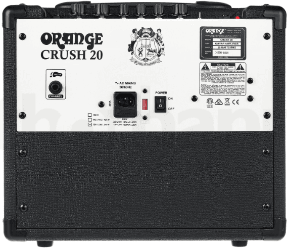 Amplificador Orange D-Crush-20 Negro Para Guitarra Electrica 5