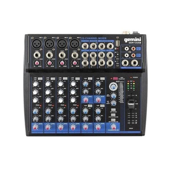 MEZCLADOR GEMINI GEM-12 USB 2