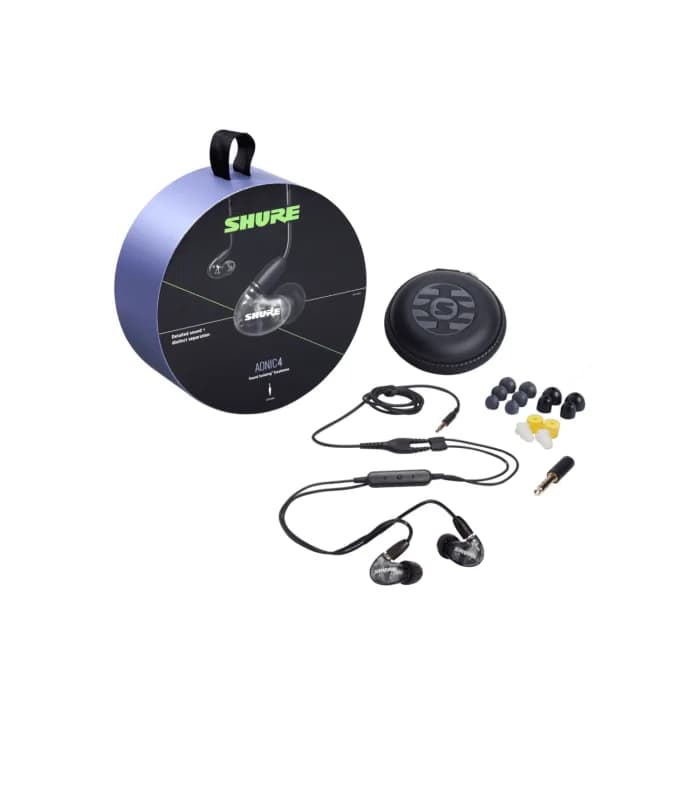 AUDÍFONO AONIC 4 SHURE NEGRO SE42HYBK+UNI