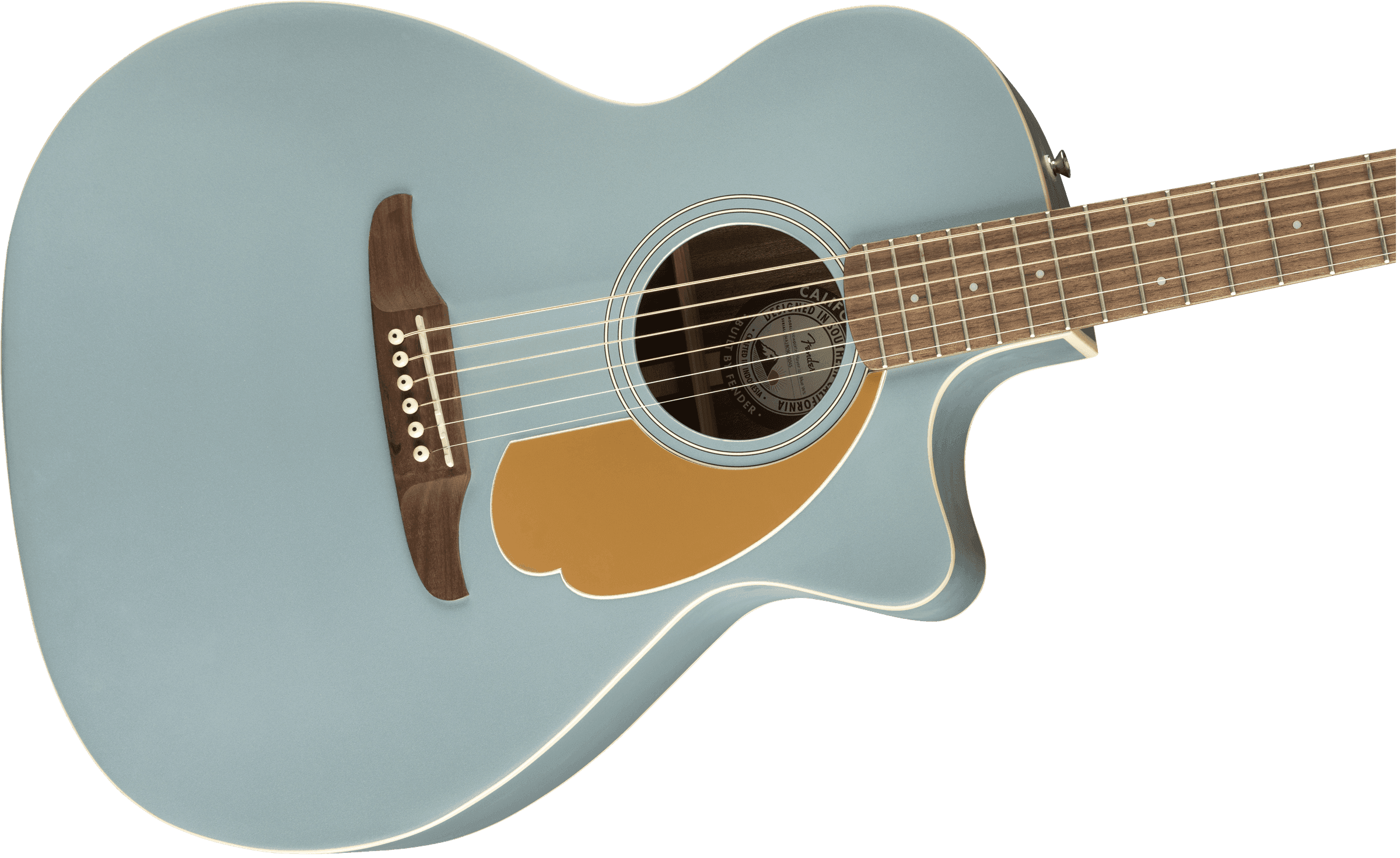 Guitarra Electroacustica Fender Newporter Player diapasón de nogal, azul hielo satinado 0970743062 4