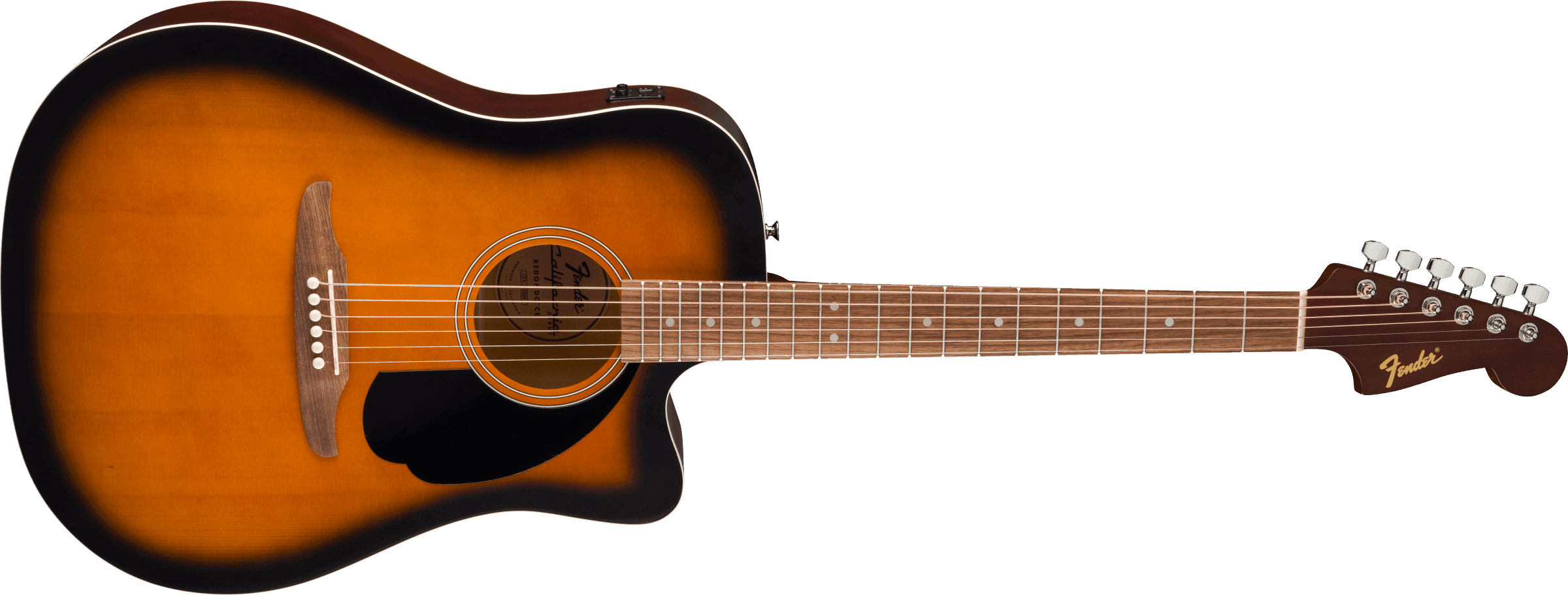 Guitarra Electroacustica Fender California Debut Redondo Sunburst 0974010503 4