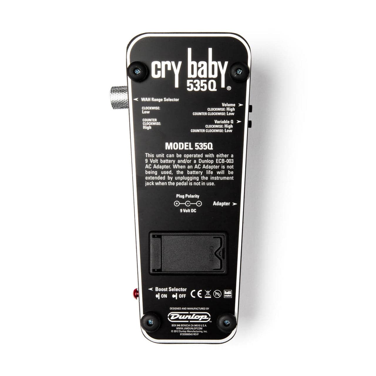 Pedal Dunlop Guitarra 535q-b Cry Baby 11537002001 4
