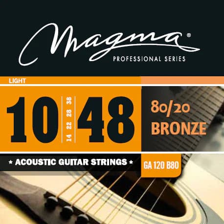 Encordado Magma Guitarra Acero Ga120b80s sin Empaque