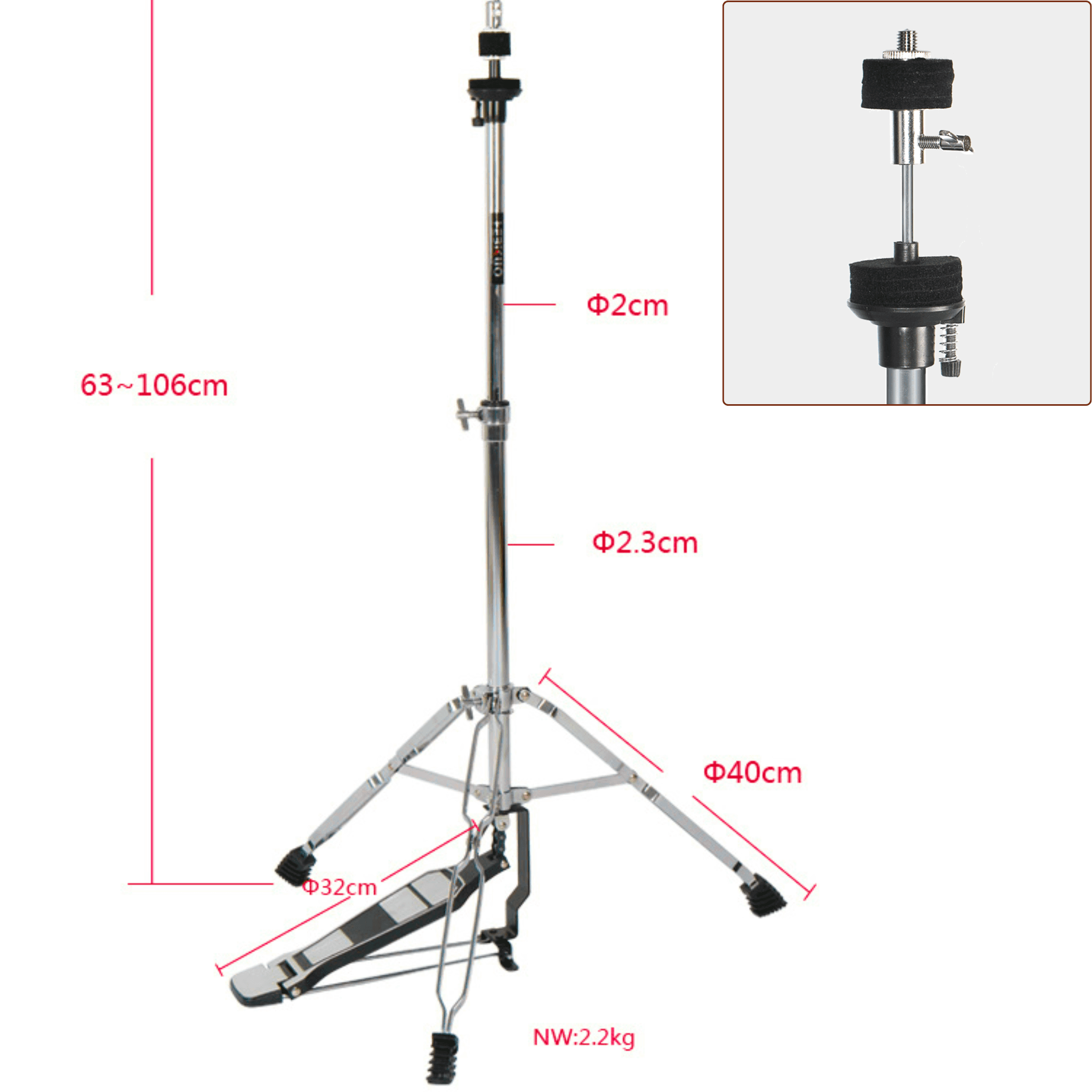 STAND PLATILLO MPRO G500 HIT HAT 2