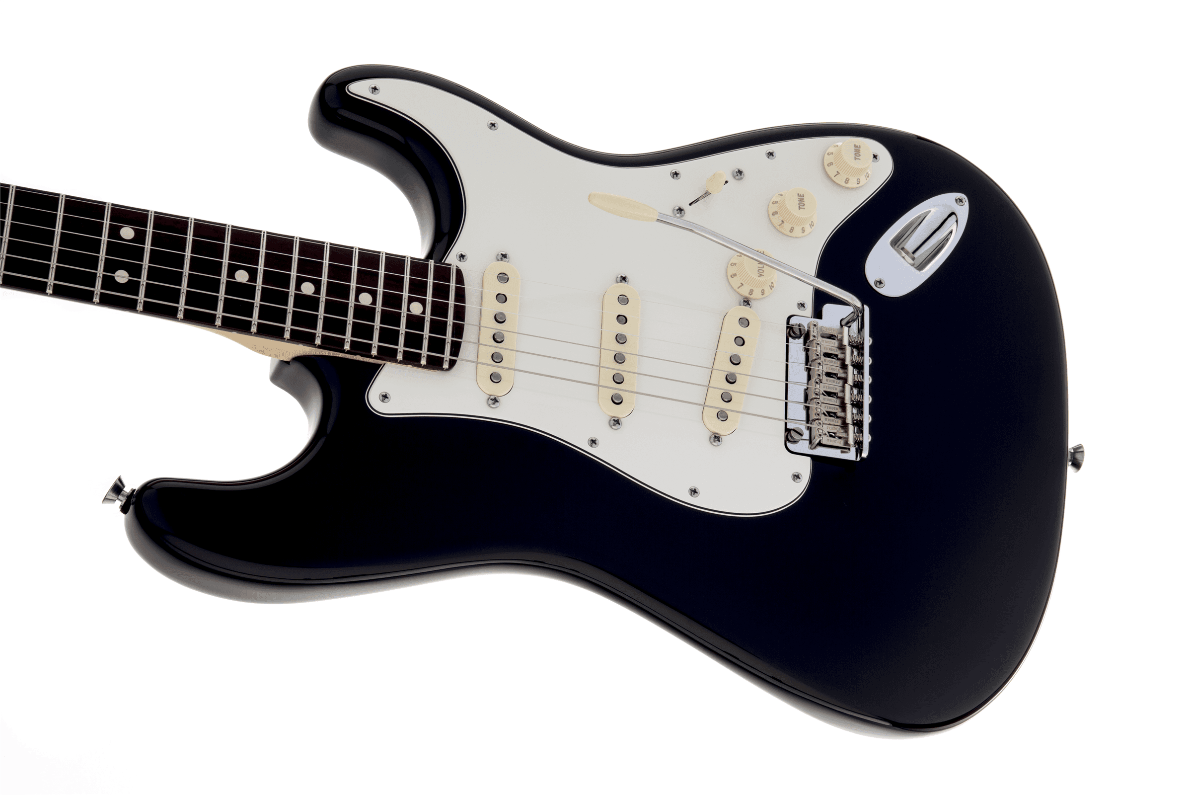 Guitarra Electrica Fender American Standard Stratocaster®, diapasón de palisandro, negro 0113000706 5