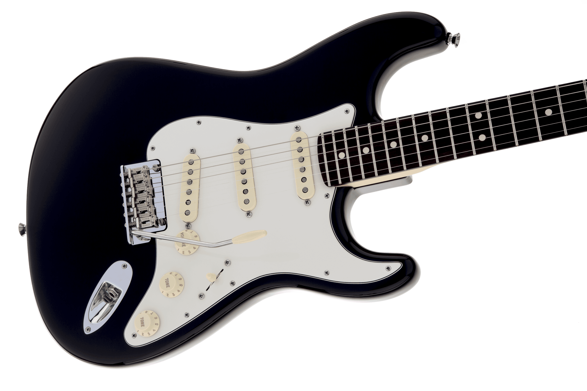 Guitarra Electrica Fender American Standard Stratocaster®, diapasón de palisandro, negro 0113000706 6