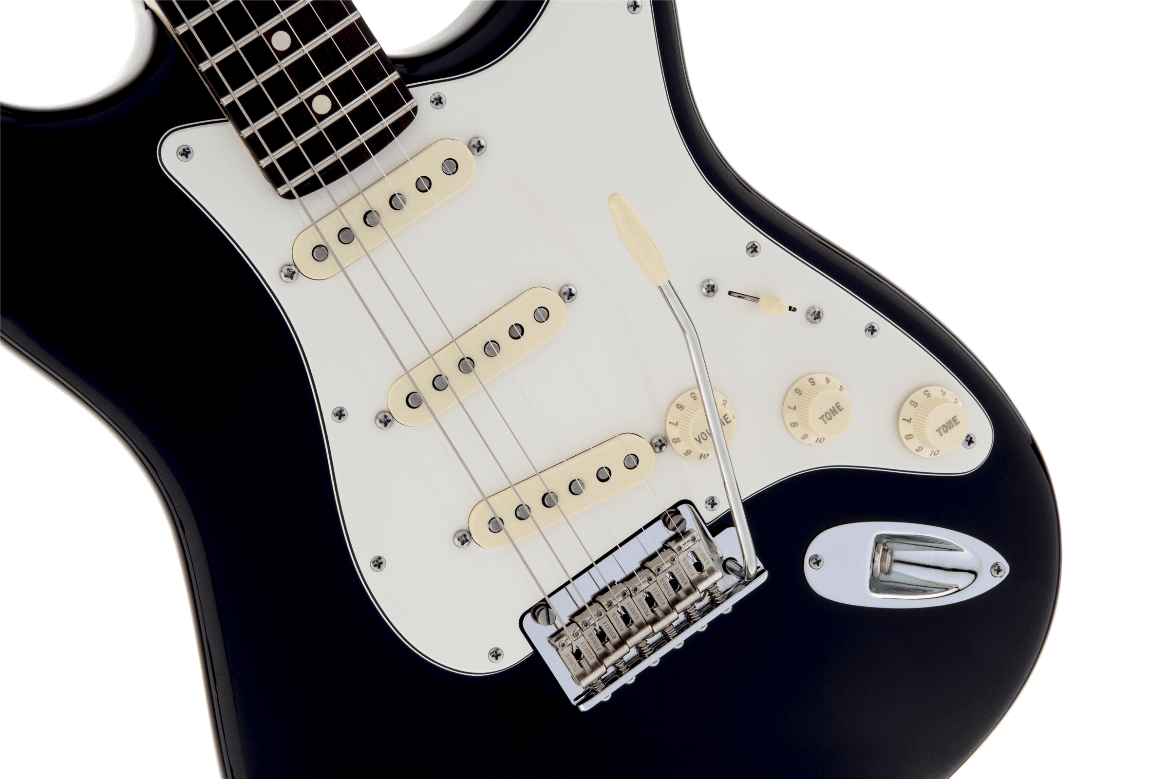 Guitarra Electrica Fender American Standard Stratocaster®, diapasón de palisandro, negro 0113000706 7