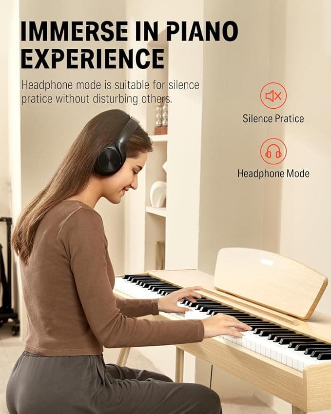 Piano Digital Donner Ec7413 Ddp-80 Natural 2