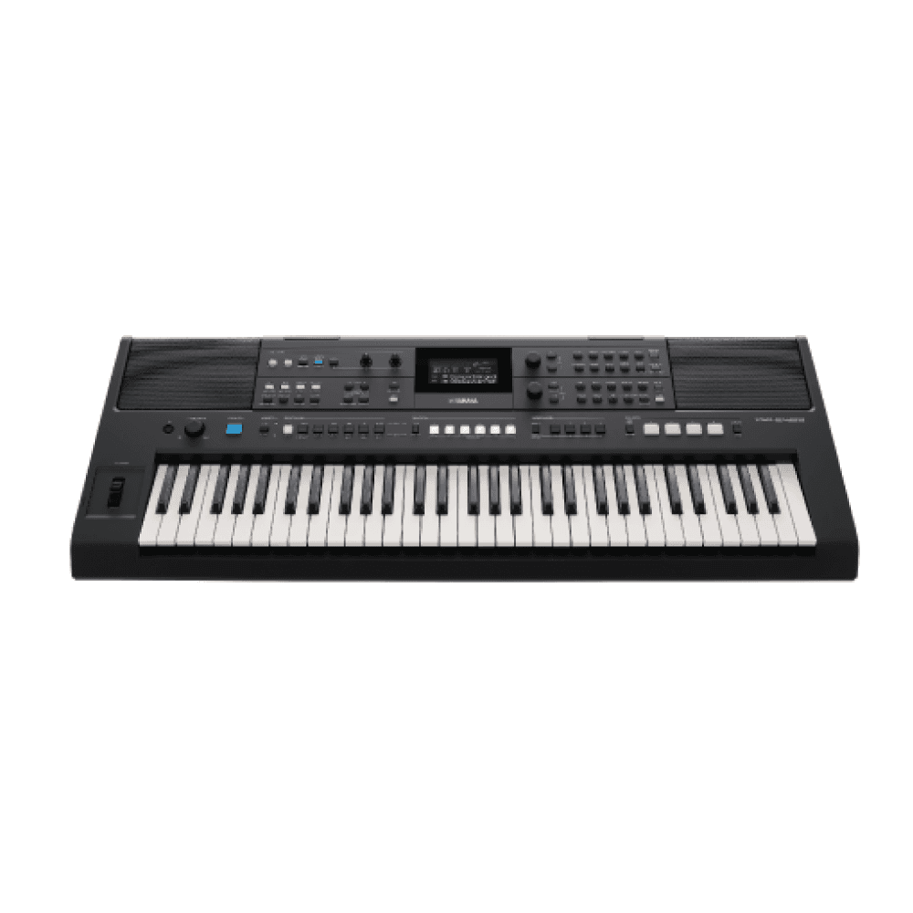 COMBO TECLADO YAMAHA PSR-E483 CON ADAPTADOR + SOPORTE DOBLE "X"