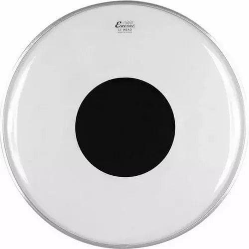 Parche Remo Encore De 26 Punto Negro Transparente En-1326-ct