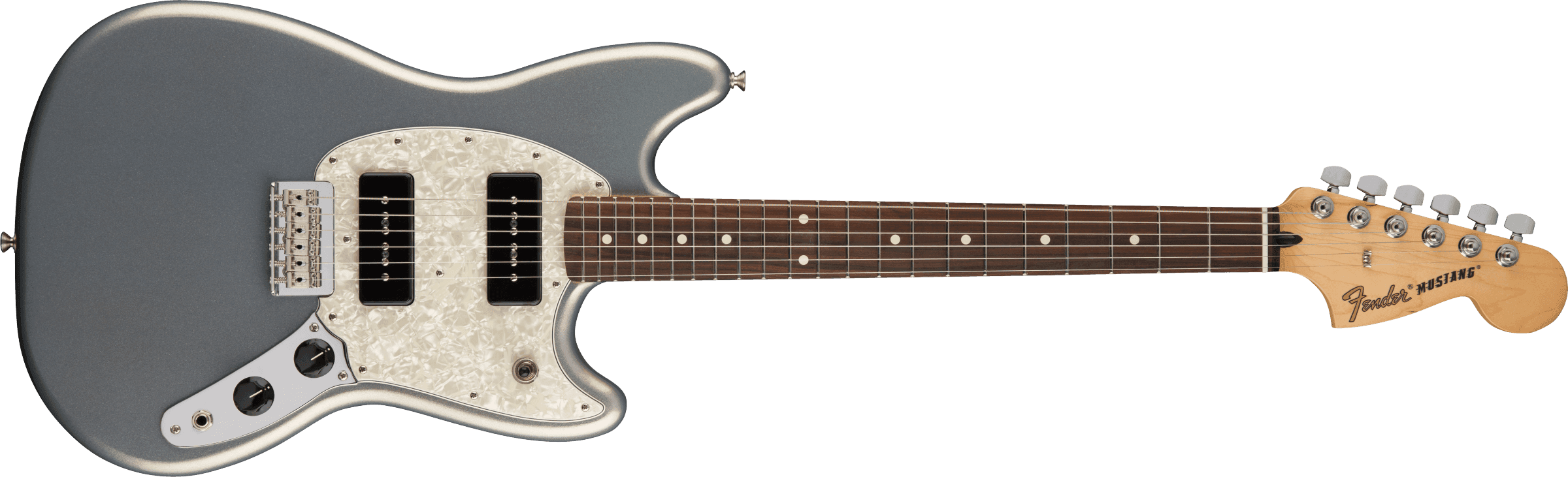 Guitarra Electrica Fender Player Mustang® 90, diapasón de arce, espuma de mar verde 0144043581